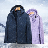 Unisex Men and Women Waterproof Two-Piece Windbreaker and Hoodie Coat for Autumn and Winter, Sizes M-5XL